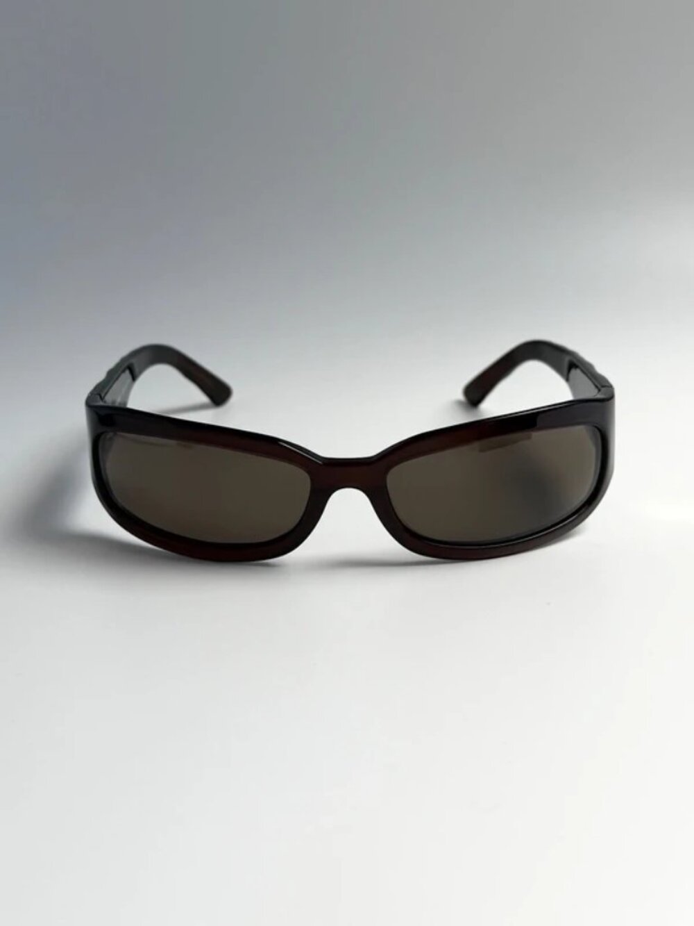 Authentic Chanel Sunglasses Wraparound Brown Quilted Gold Logo Monogram 5052 Vin - Picture 3 of 9